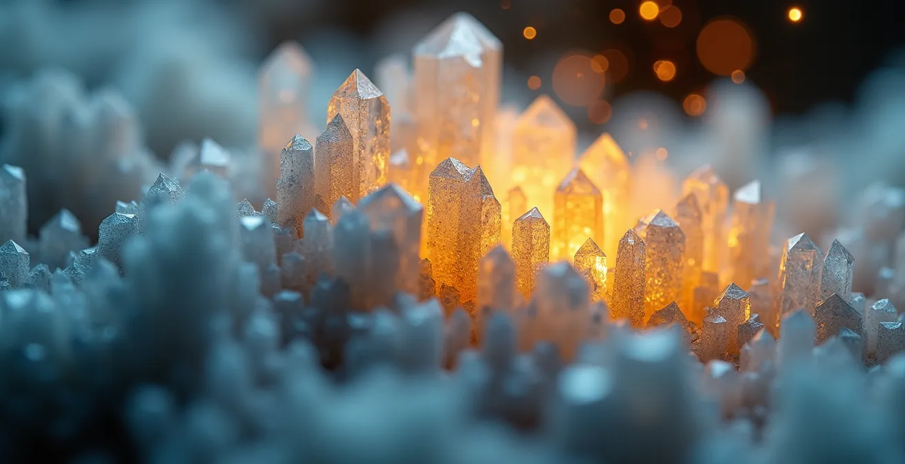 Abstract representation of optimal booking windows as glowing points on a price curve over time.